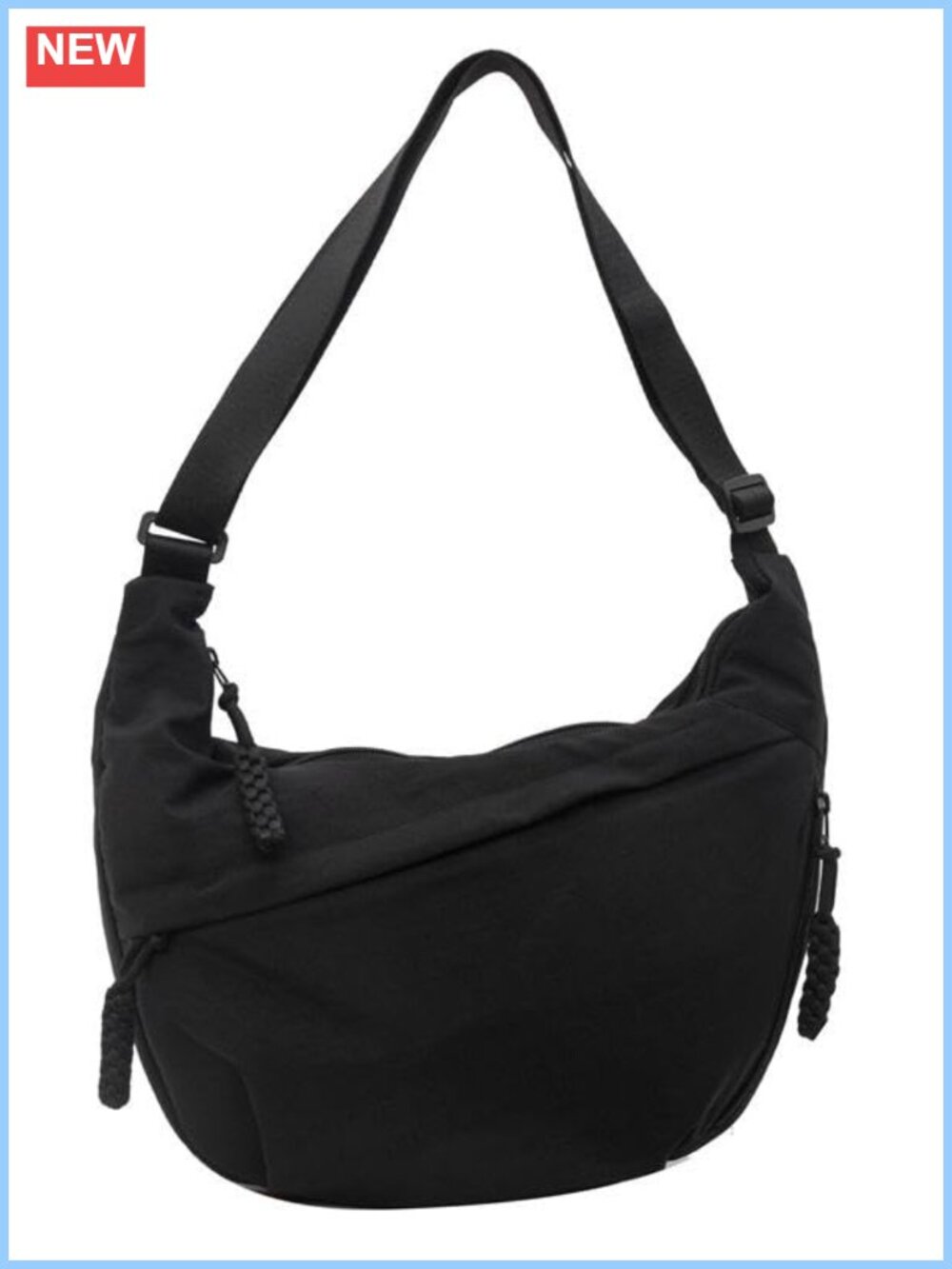Nylon Crescent Crossbody Bag Adjustable Strap Shoulder Tote Sling Purse Travel